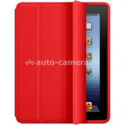 Оригинальный полиуретановый чехол для iPad 3 и iPad 4 Apple Smart Case Polyurethane, цвет Red (MD479LL/A)