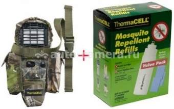 Отпугиватель комаров ThermaCELL MR TJ06-00 (камуфляжный) с чехлом и запасным набором на 48 часов