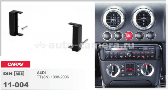 Переходная рамка для Audi A4, Audi A2, TT -2000 (ушки) 1 Din RP-ADA4b (Carav 11-004)