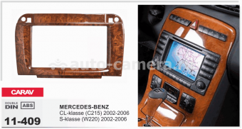 Переходная рамка для Mercedes S (W220) 2002-2006 2 Din орех RP-MRBZb (Carav 11-409)