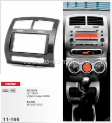 Переходная рамка для Toyota Ist 2009 - Wide 2 Din RP-TYSTb (Carav 11-166)