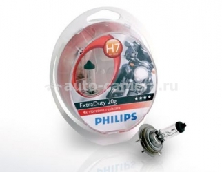Галогенная лампа Philips Н7 12v 55w Extra Duty 20g Moto  блистер 1 шт.
