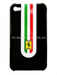 Пластиковый чехол для iPhone 4 Ferrari Stradale, цвет Black (FEST4GBL)
