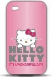 Пластиковый чехол для iPhone 4 и 4S Hello Kitty, цвет Pastel Pink (HKIP4P4PI)
