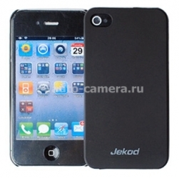 Пластиковый чехол для iPhone 4 Jekod, цвет черный