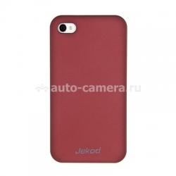 Пластиковый чехол для iPhone 4 Jekod, цвет красный