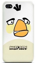Пластиковый чехол для iPhone 4/4S Gear4 Angry Birds Hard Plastic Case, цвет белый (ICAB405)