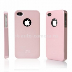 Пластиковый чехол для iPhone 4/4S iCover Glossy, цвет Baby pink (IP4-G-BP)