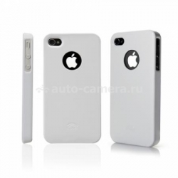 Пластиковый чехол для iPhone 4/4S iCover Glossy, цвет White (IP4-G-W)