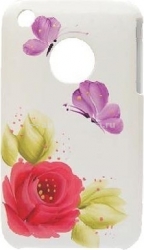 Пластиковый чехол для iPhone 4/4S iCover Rose, цвет White (IP4-HP-RO/W)