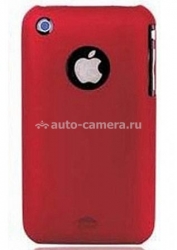 Пластиковый чехол для iPhone 4/4S iCover Rubber, цвет red (IP4-RF-R)