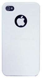 Пластиковый чехол для iPhone 4/4S iCover Rubber, цвет white (IP4-RF-W)
