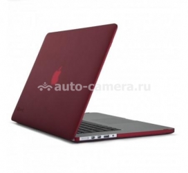 Пластиковый чехол для Macbook Pro 15" с дисплеем Retina Speck SeeThru Satin, цвет Pomodoro Red (SPK-A1504)
