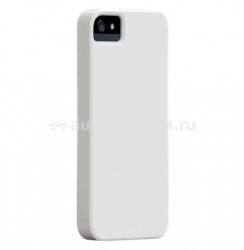 Пластиковый чехол на заднюю крышку для iPhone 5 / 5S Case Mate Barely There, цвет white (CM022392)