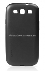 Пластиковый чехол на заднюю крышку для Samsung Galaxy S3 Gear4 Thin Ice Liquid Rubber, цвет черный (AG005G)