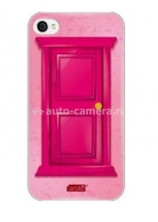 Пластиковый чехол на заднюю крышку iPhone 4 и 4S Artske Uniq Case Pink Door (UC-D36-IP4S)