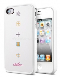 Пластиковый чехол на заднюю крышку iPhone 4 и 4S SGP Karim Rashid Harmony, цвет white (SGP08821)
