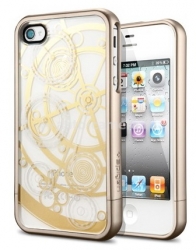 Пластиковый чехол на заднюю крышку iPhone 4 и 4S SGP Linear Clockwork Series, цвет Champagne Gold (SGP09111)