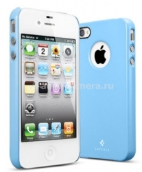 Пластиковый чехол на заднюю крышку iPhone 4 и 4S SGP Ultra Thin Air Pastel Series, цвет голубой (SGP08383)