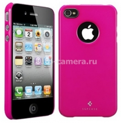 Пластиковый чехол на заднюю крышку iPhone 4 и 4S SGP Ultra Thin Air Vivid Series, цвет розовый (SGP08381)
