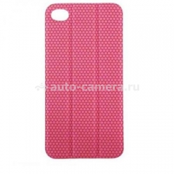 Пластиковый чехол на заднюю крышку iPhone 4 и 4S TidyTilt Smart Cover, цвет розовый (TT1PINK)