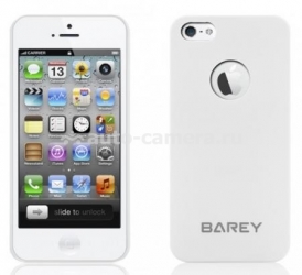 Пластиковый чехол на заднюю крышку iPhone 5 / 5S Barey, цвет белый матовый (B/PSC-iPn5/Wt-Mt-Pl-b)