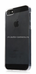 Пластиковый чехол на заднюю крышку iPhone 5 / 5S Capdase Karapace Jacket Finne DS, цвет clear (KPIH5-F400)
