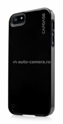 Пластиковый чехол на заднюю крышку iPhone 5 / 5S Capdase Polimor Jacket Polishe, цвет black (PMIH5-5111)