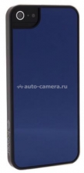Пластиковый чехол на заднюю крышку iPhone 5 / 5S iCover Combi Mirror, цвет Black/Blue