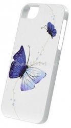 Пластиковый чехол на заднюю крышку iPhone 5 / 5S iCover NABI, цвет White/Blue (IP5-HP/W-NB/BL)