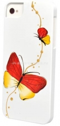 Пластиковый чехол на заднюю крышку iPhone 5 / 5S iCover NABI, цвет White/Red (IP5-HP/W-NB/R)