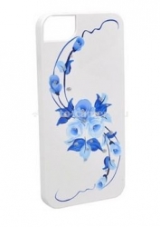 Пластиковый чехол на заднюю крышку iPhone 5 / 5S iCover Vintage Rose, цвет White/Blue (IP5-HP/W-VR/BL)