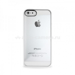 Пластиковый чехол на заднюю крышку iPhone 5 / 5S PURO Clear Cover, цвет белый (IPC5CLEARWHI)