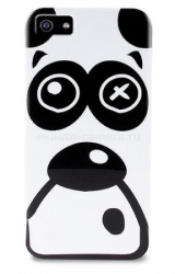Пластиковый чехол на заднюю крышку iPhone 5 / 5S PURO Crazy ZOO, цвет черно-белый (IPC5PANDA)