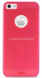 Пластиковый чехол на заднюю крышку iPhone 5 / 5S PURO Easy Chic Rainbow cover, цвет красный (IPC5RBRED)
