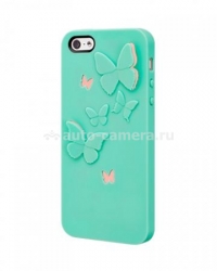 Пластиковый чехол на заднюю крышку iPhone 5 / 5S Switcheasy Kirigami, цвет Summer Wings (SW-BUTKI5-TU)