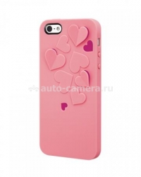 Пластиковый чехол на заднюю крышку iPhone 5 / 5S Switcheasy Kirigami, цвет Sweet Love (SW-BUTKI5-BP)