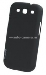 Пластиковый чехол на заднюю крышку Samsung Galaxy S3 (i9300) iCover Rubber, цвет black (GS3-RF-BK)