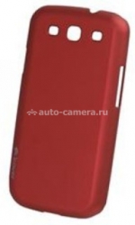 Пластиковый чехол на заднюю крышку Samsung Galaxy S3 (i9300) iCover Rubber, цвет red (GS3-RF-R)