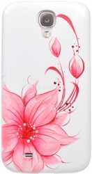 Пластиковый чехол на заднюю крышку Samsung Galaxy S4 (i9500) iCover Flower, цвет pink (GS4-HP-FB/P)