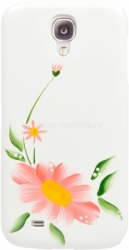 Пластиковый чехол на заднюю крышку Samsung Galaxy S4 (i9500) iCover Flowers (GS4-HP/W-SG05)