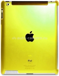 Пластиковый чехол на заднюю панель для iPad 3 / 4 PURO Crystal Cover Fluo, цвет Orange (IPAD2S3CRYFLUO5)