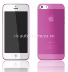 Пластиковый чехол-накладка для iPhone 5 / 5S Caze Zero Matte, цвет pink