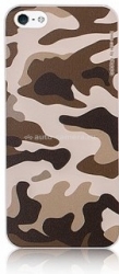 Пластиковый чехол-накладка для iPhone 5 / 5S Deppa Military case, цвет khaki brown
