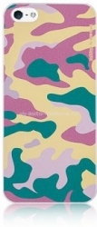 Пластиковый чехол-накладка для iPhone 5 / 5S Deppa Military case, цвет khaki red