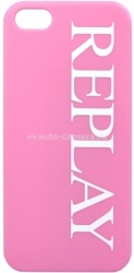 Пластиковый чехол-накладка для iPhone 5 / 5S Replay Logo, цвет Pink (134REH588.34)