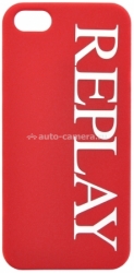 Пластиковый чехол-накладка для iPhone 5 / 5S Replay Logo, цвет Red (133REH588.38)