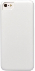 Пластиковый чехол-накладка для iPhone 5C iCover Rubber, цвет white (IPM-RF-W)