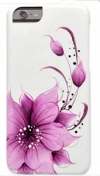 Пластиковый чехол-накладка для iPhone 6 iCover HP Flower, цвет Purple (IP6/4.7-HP/W-FB/PP)