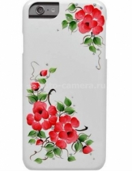 Пластиковый чехол-накладка для iPhone 6 iCover HP Sweet Rose, цвет Red (IP6/4.7-HP/W-SR/R)